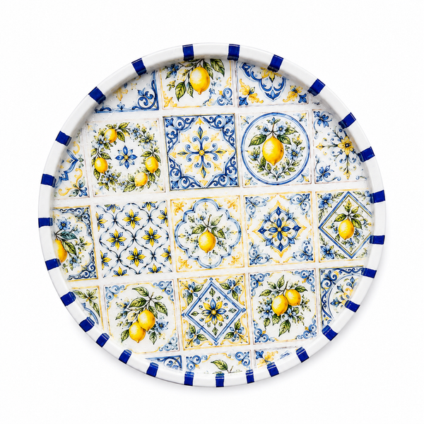 Reispapier Decoupage Lemon Tiles Pattern A4 25-30g/m² 1 Bogen