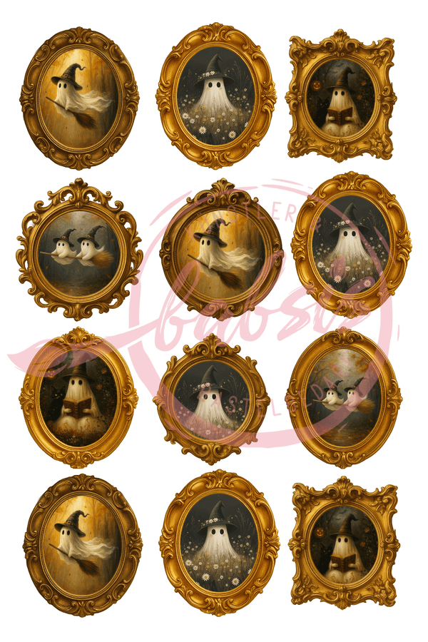Reispapier Ghosts in Frames A4 25-30g/m² 1 Bogen