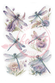 Reispapier Libelle lila A4 25-30g/m² 1 Bogen