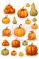 Reispapier Pumpkins allover A4 25-30g/m² 1 Bogen