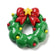 Resin Weihnachtskranz Cabochon grün 40x40x12,5mm 1 Stück