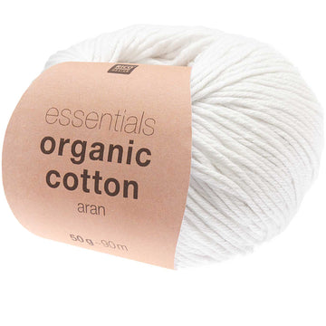Rico Essential Organic Cotton Aran Baumwollgarn 100% BIO 50g/90m