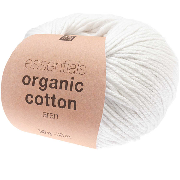 Rico Essential Organic Cotton Aran Baumwollgarn 100% BIO 50g/90m