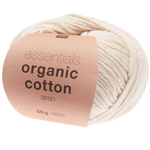 Rico Essential Organic Cotton Aran Baumwollgarn 100% BIO 50g/90m