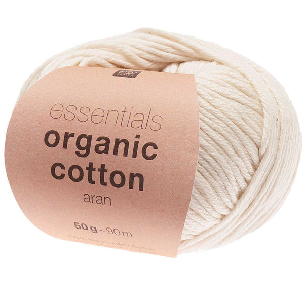 Rico Essential Organic Cotton Aran Baumwollgarn 100% BIO 50g/90m