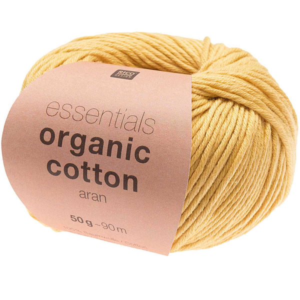 Rico Essential Organic Cotton Aran Baumwollgarn 100% BIO 50g/90m