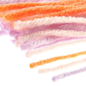 Rico Hooki Hooki Knüpfgarn marmoriert 6,5cm 200 Fäden verschiedene Farben