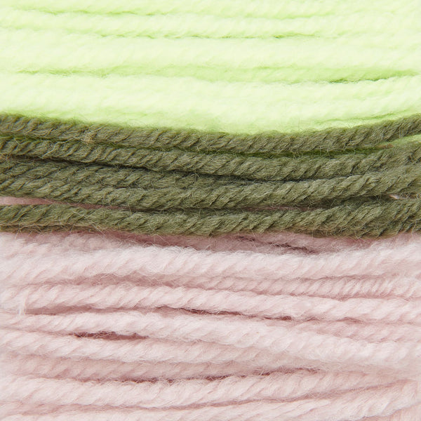 Rico Hooki Hooki Knüpfgarn marmoriert 6,5cm 200 Fäden verschiedene Farben