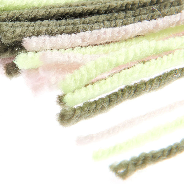 Rico Hooki Hooki Knüpfgarn marmoriert 6,5cm 200 Fäden verschiedene Farben