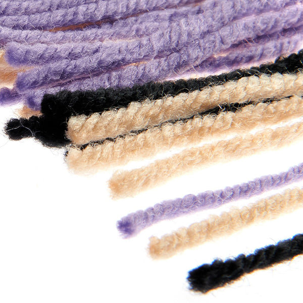 Rico Hooki Hooki Knüpfgarn marmoriert 6,5cm 200 Fäden verschiedene Farben