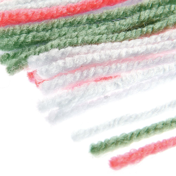 Rico Hooki Hooki Knüpfgarn marmoriert 6,5cm 200 Fäden verschiedene Farben