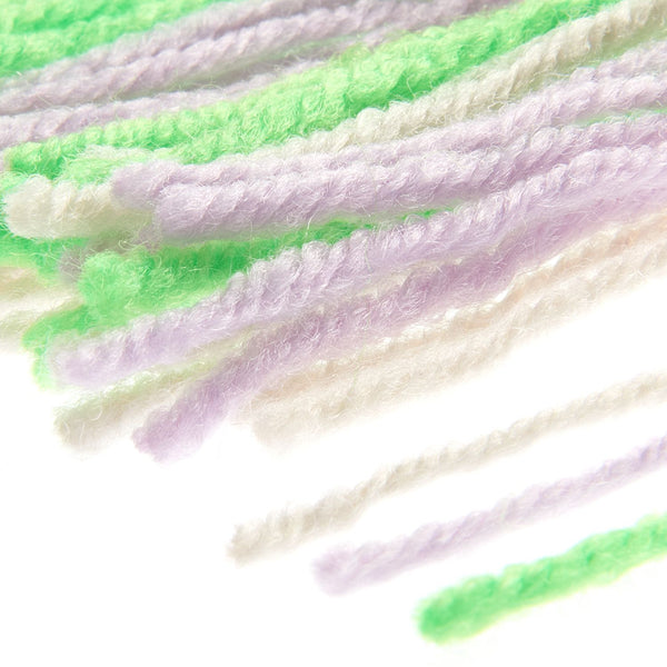 Rico Hooki Hooki Knüpfgarn marmoriert 6,5cm 200 Fäden verschiedene Farben