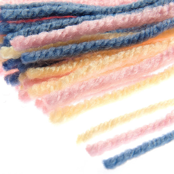 Rico Hooki Hooki Knüpfgarn marmoriert 6,5cm 200 Fäden verschiedene Farben