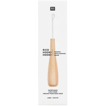 Rico Hooki Hooki Knüpfhaken 5mm mit Holzgriff