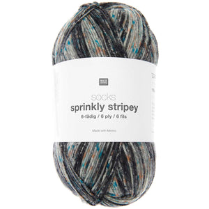 Rico Design Socken Sprinkly Striply 6-fädig superwash Sockenwolle