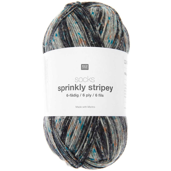 Socks Sprinkly Striply 6-fädig superwash Sockenwolle 150g/400m