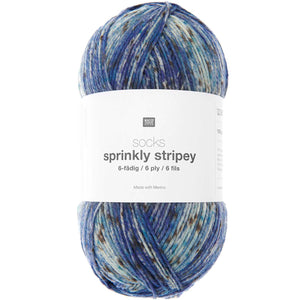 Rico Design Socken Sprinkly Striply 6-fädig superwash Sockenwolle