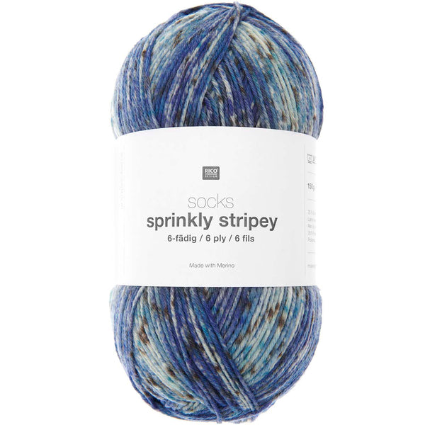 Socks Sprinkly Striply 6-fädig superwash Sockenwolle 150g/400m