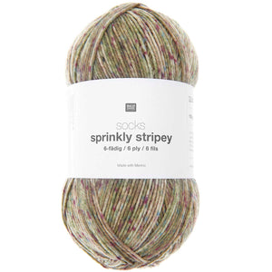 Rico Design Socken Sprinkly Striply 6-fädig superwash Sockenwolle