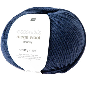Rico Essentials Mega Wool Chunky 55% Schurwolle 45% Polyacryl 100g 125m