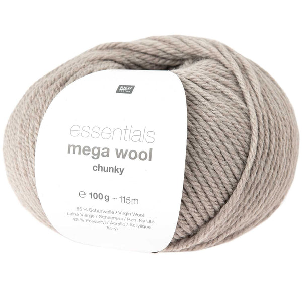 Rico Essentials Mega Wool Chunky 55% Schurwolle 45% Polyacryl 100g 125m