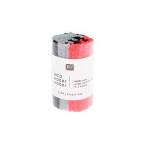 Rico Hooki Hooki Knüpfgarn marmoriert 6,5cm 200 Fäden verschiedene Farben