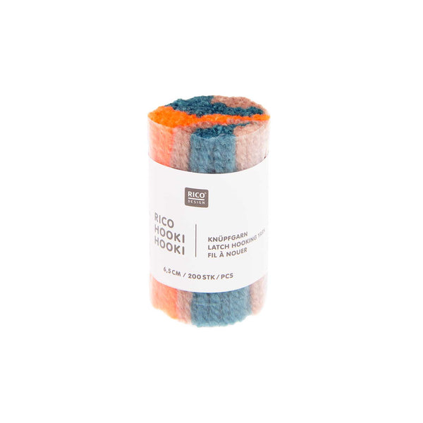 Rico Hooki Hooki Knüpfgarn marmoriert 6,5cm 200 Fäden verschiedene Farben