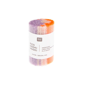 Rico Hooki Hooki Knüpfgarn marmoriert 6,5cm 200 Fäden verschiedene Farben