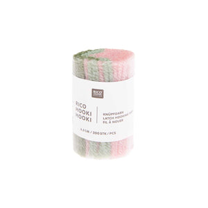 Rico Hooki Hooki Knüpfgarn marmoriert 6,5cm 200 Fäden verschiedene Farben