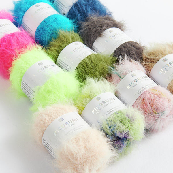 Ricorumi Furry Furry Print Beilaufgarn Fell-Effekt 175m / 25g