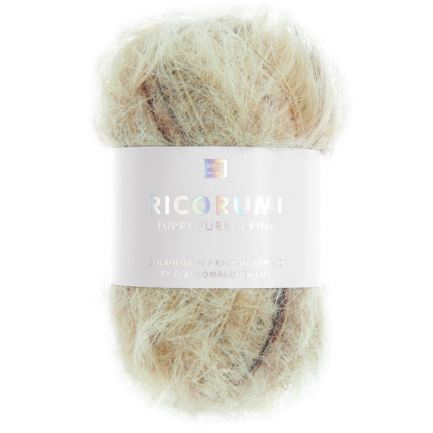 Ricorumi Furry Furry Print Beilaufgarn Fell-Effekt 175m / 25g