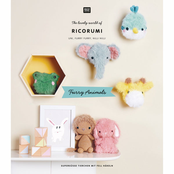 Ricorumi Furry Animals Heft Häkelanleitungen 21x24cm 25 Seiten