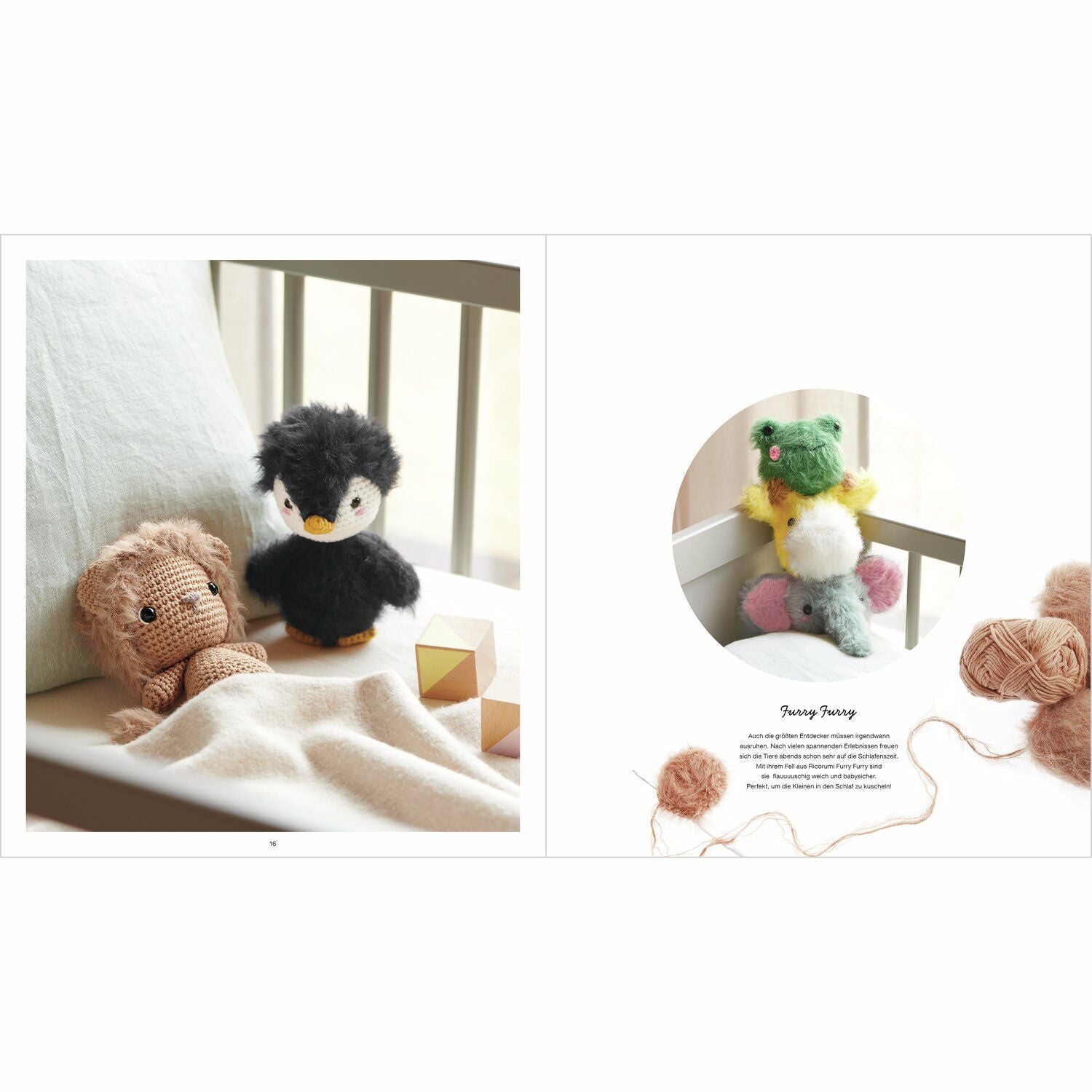 Ricorumi Furry Animals Heft Häkelanleitungen 21x24cm 25 Seiten