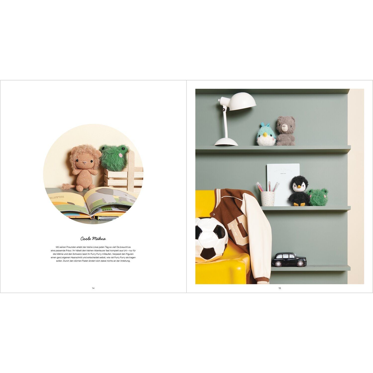 Ricorumi Furry Animals Heft Häkelanleitungen 21x24cm 25 Seiten