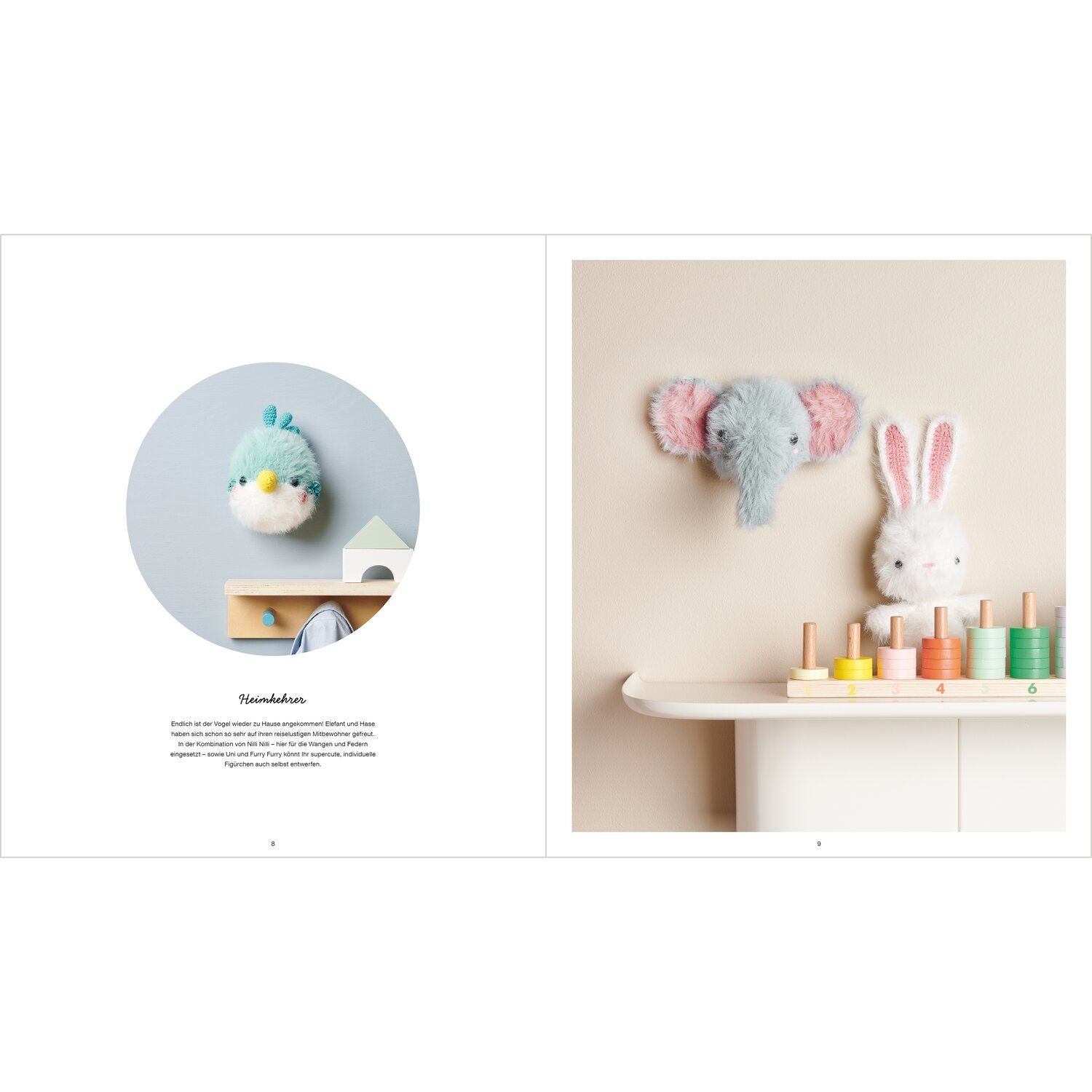 Ricorumi Furry Animals Heft Häkelanleitungen 21x24cm 25 Seiten