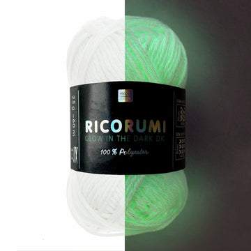 Ricorumi Effekt-Garn Glow In The Dark dk 100% Polyester 25g 60m