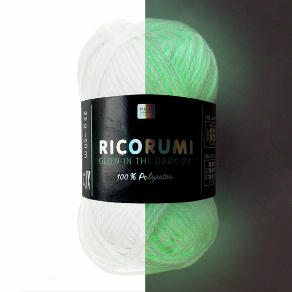 Ricorumi Effekt-Garn Glow In The Dark dk 100% Polyester 25g 60m