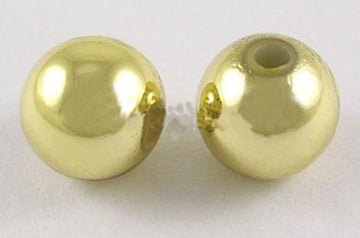 Riesen-Wachsperle gold glänzend 25mm 4 Stück/Btl.