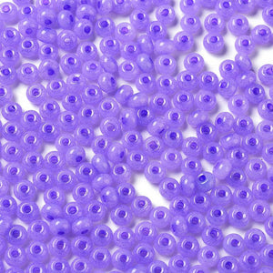 Rocailles Glasperlen Jade-Imitation 5,5x3,5mm 100 Stück / Dose