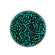 Rocailles Glasperlen dunkelgrün silbereinzug 2,6mm 17g/Dose