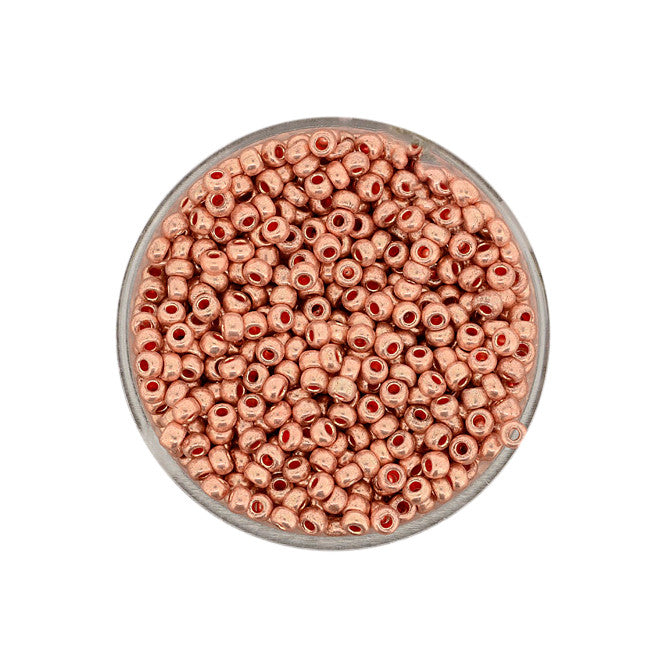 Rocailles Kupfer Metallic 2,5 mm, 17g Rocailles Glasperlen