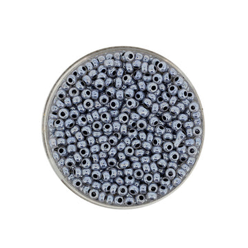 Rocailles Glasperlen perl wachs-grau 2,6mm 17g/Dose
