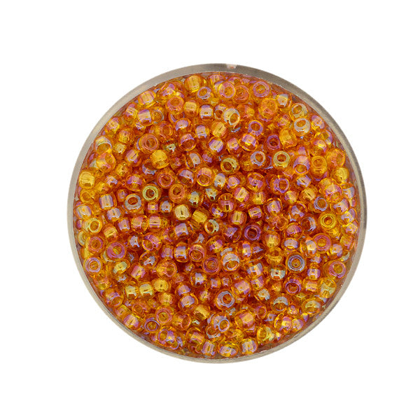 Rocailles Glasperlen rainbow topaz AB 2,6mm 17g/Dose