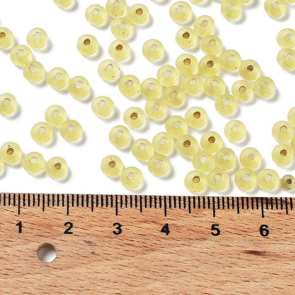 Rocailles Glasperlen silverlined frost 4,4x3mm 180 Stück / Dose