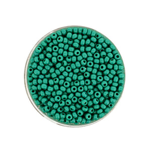 Rocailles Glasperlen smaragdgrün satt 2,6mm 17g/Dose
