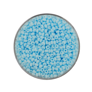 Rocailles Glasperlen soft hellblau 2,6mm 17g/Dose