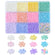 Rocailles Glasperlen Mix-Set Pastell 12 Farben 2-2,3mm 13/0