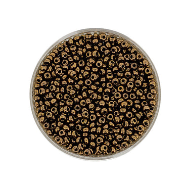 Rocailles Glasperlen bronze metallic 2,6mm 10g/Dose