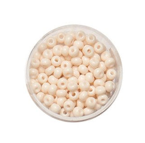 Rocailles Glasperlen creme opak matt 2,6mm 17g/Dose