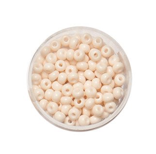 Rocailles Glasperlen creme opak matt 2,6mm 17g/Dose